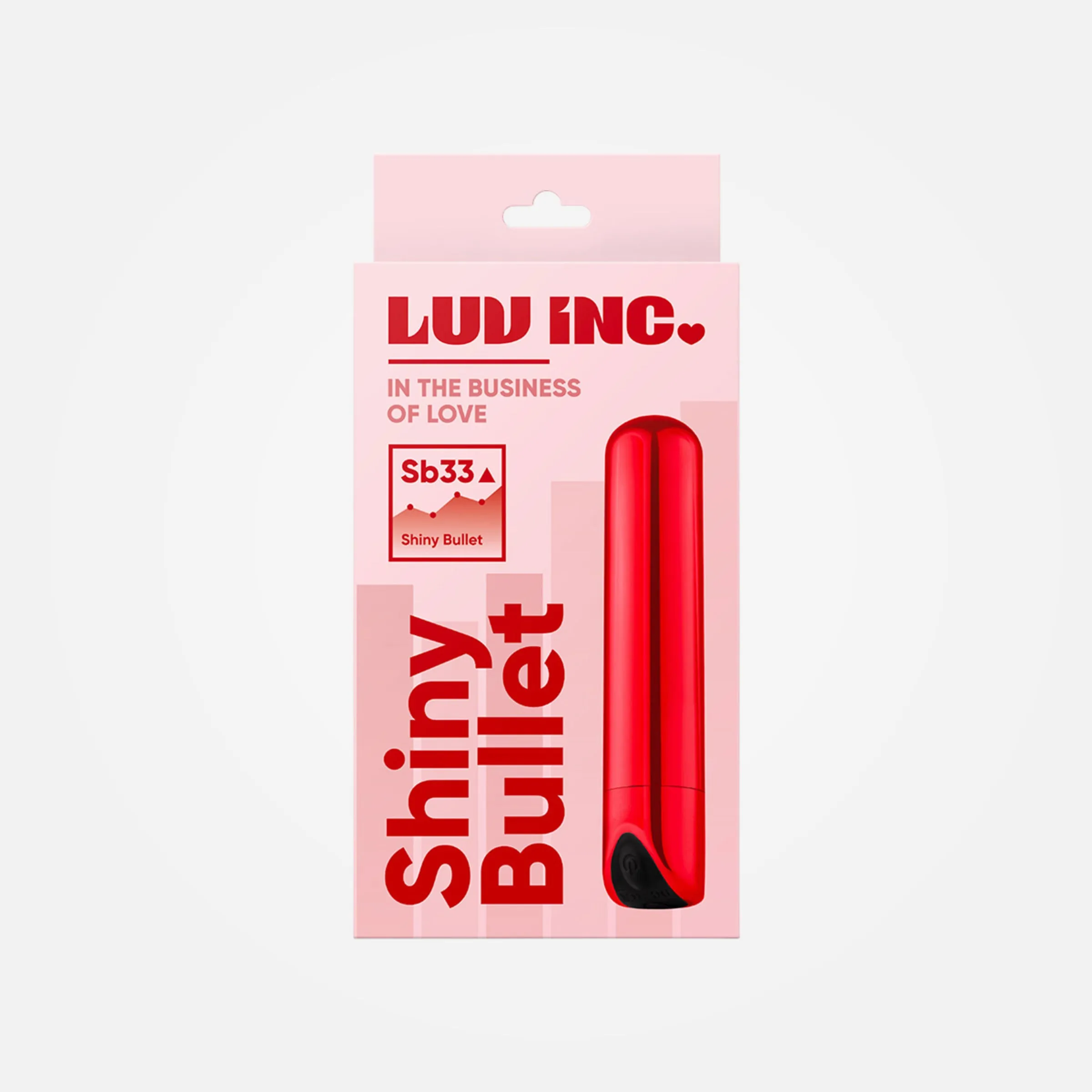 Sb33 - Rechargeable Shiny Red Bullet Vibrator