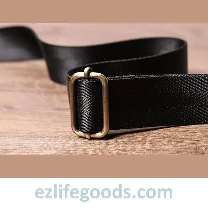 Small Genuine Leather Sling Purse for Men|Two Zipper Crossbody Chest Bag