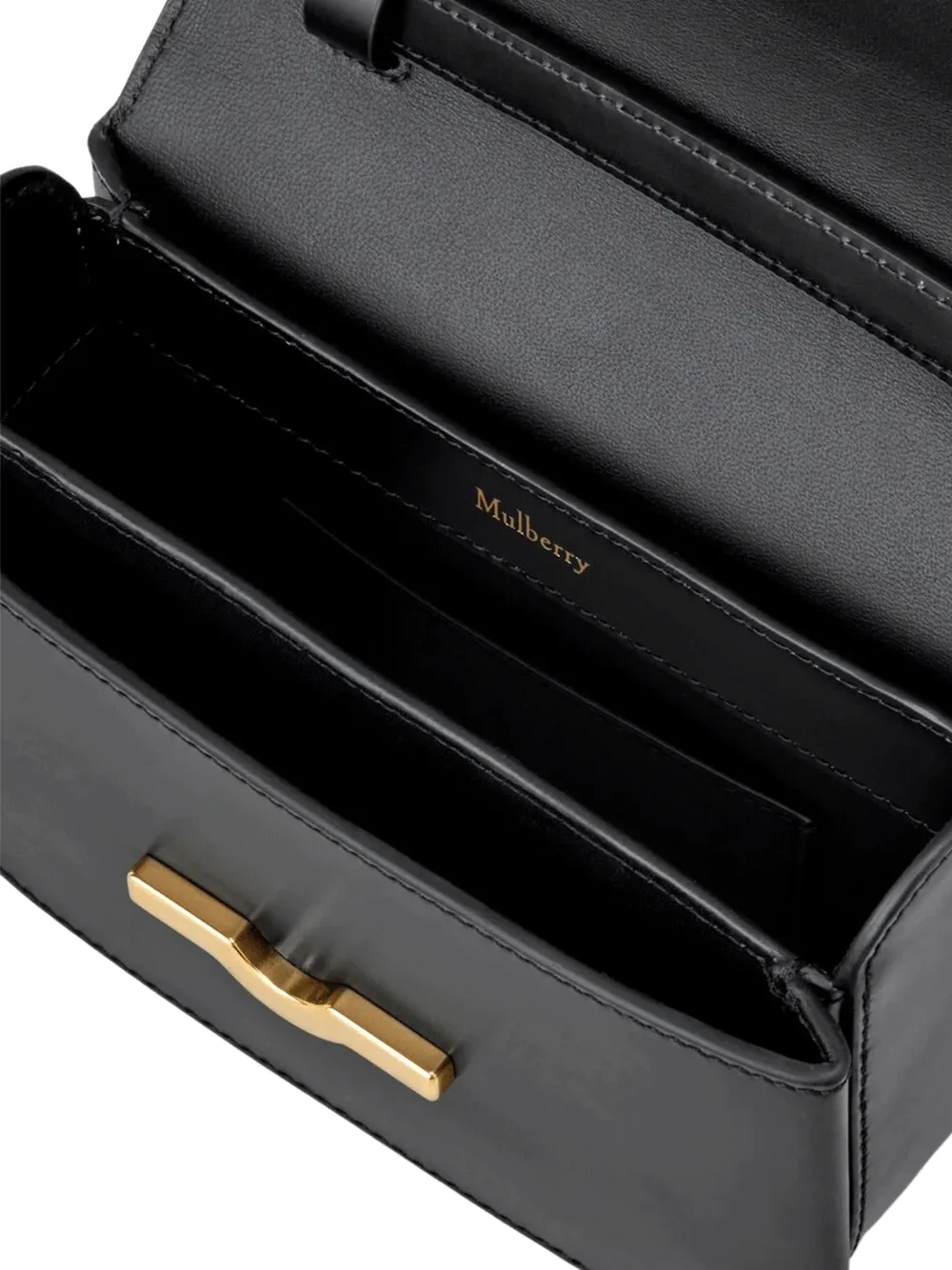 Small Pimlico Satchel Super Lux Calf (Black & Brass)