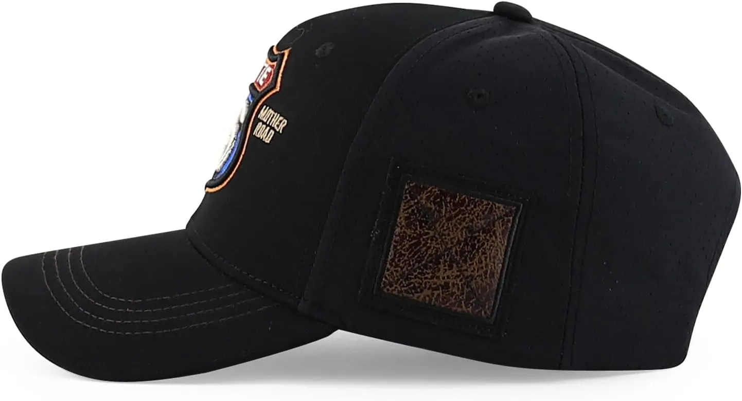 Trendy Apparel Shop Route 66 3D Embroidered Structured Mesh Back Baseball Cap