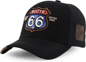 Trendy Apparel Shop Route 66 3D Embroidered Structured Mesh Back Baseball Cap