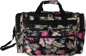 World Traveler Floral Prints 19-inch Duffel Bag, Tropical Flowers