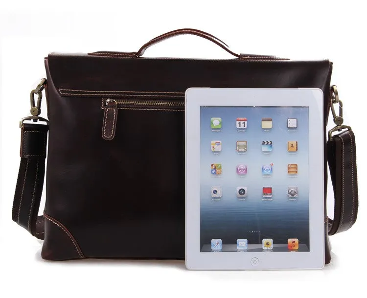 YAAGLE Men's Genuine Leather Business Briefcase Handbag YG7228Q
