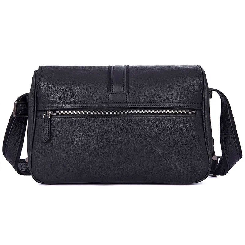 YAAGLE Men's Leisure Litchi Texture Real Leather Messenger Bag YG1030A