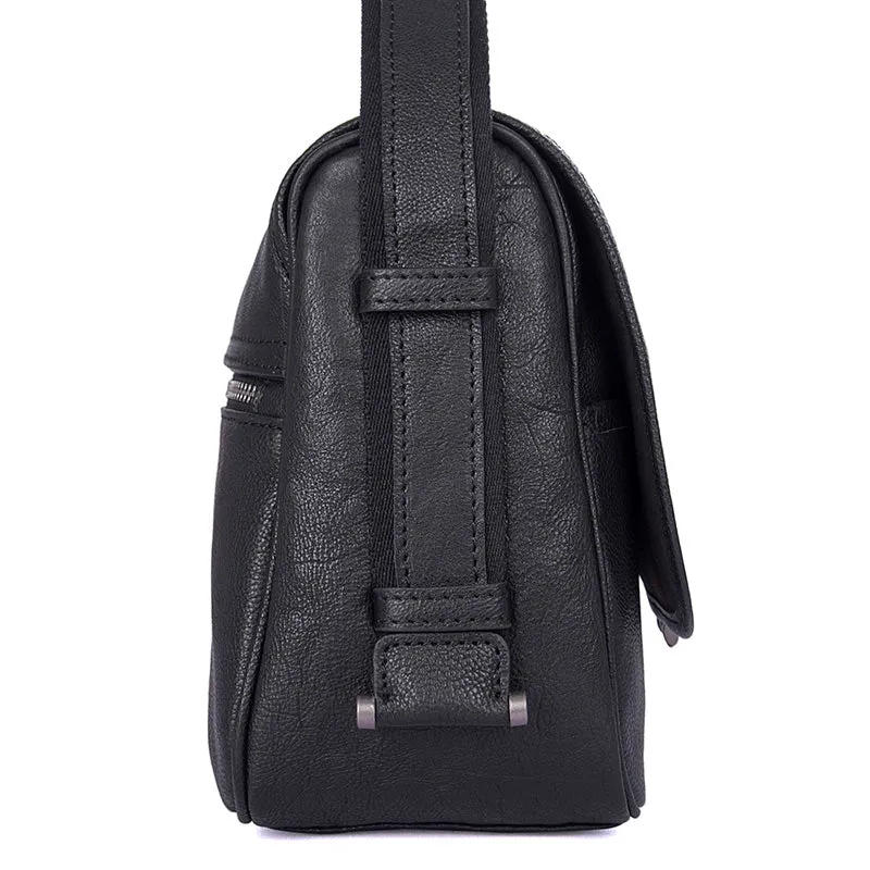 YAAGLE Men's Leisure Litchi Texture Real Leather Messenger Bag YG1030A